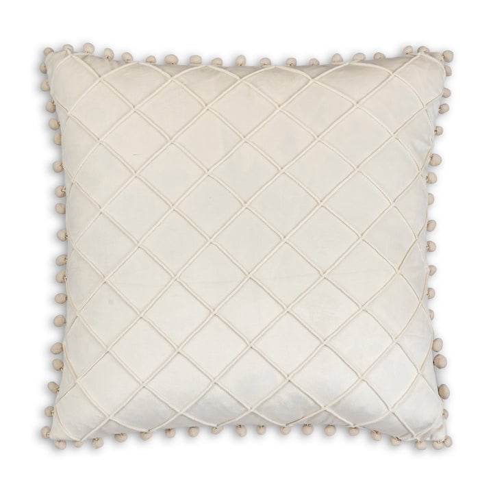 Inspire Me! Home Decor Diamond Beige Pillow