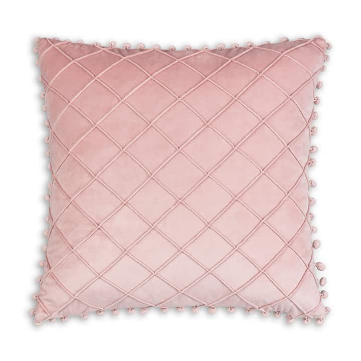 Inspire Me! Home Decor Diamond Pink Pillow