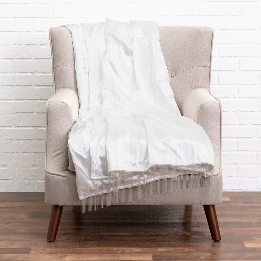 Inspire Me! Home Decor Noya Ivory Throw