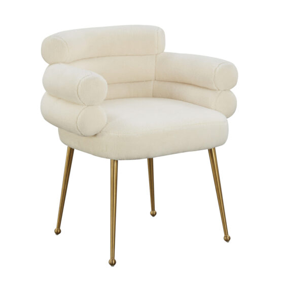 TOV-IHD68508.media_.01.jpg Dente Cream Faux Sheepskin Dining Chair